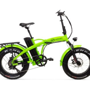 VARANEO Dinky S Elektrisk sammenleggbar tråsykkel på 561,6 Wh batterikapasitet og FATBIKE dekk.