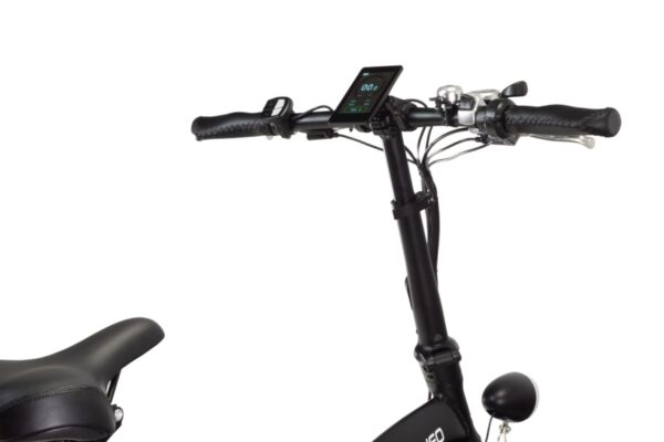 VARANEO Dinky S Elektrisk sammenleggbar tråsykkel på 561,6 Wh batterikapasitet og FATBIKE dekk.