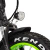 VARANEO Dinky S Elektrisk sammenleggbar tråsykkel på 561,6 Wh batterikapasitet og FATBIKE dekk.